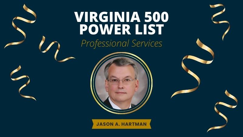 CEO Jason Hartman Ranks on the Virginia 500 Power List