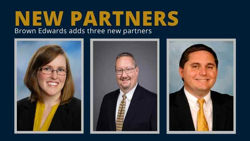 Brown Edwards Promotes Three New Partners