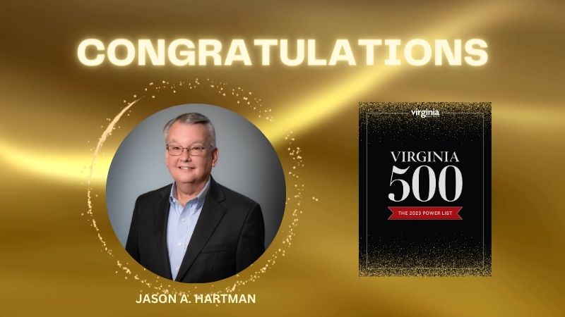 CEO Jason Hartman Ranks on the Virginia 500 Power List