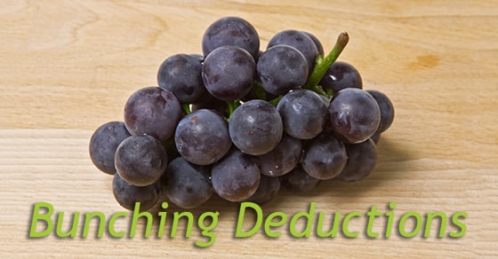 Now’s The Time To Start Thinking About “Bunching” — Miscellaneous Itemized Deductions, That Is